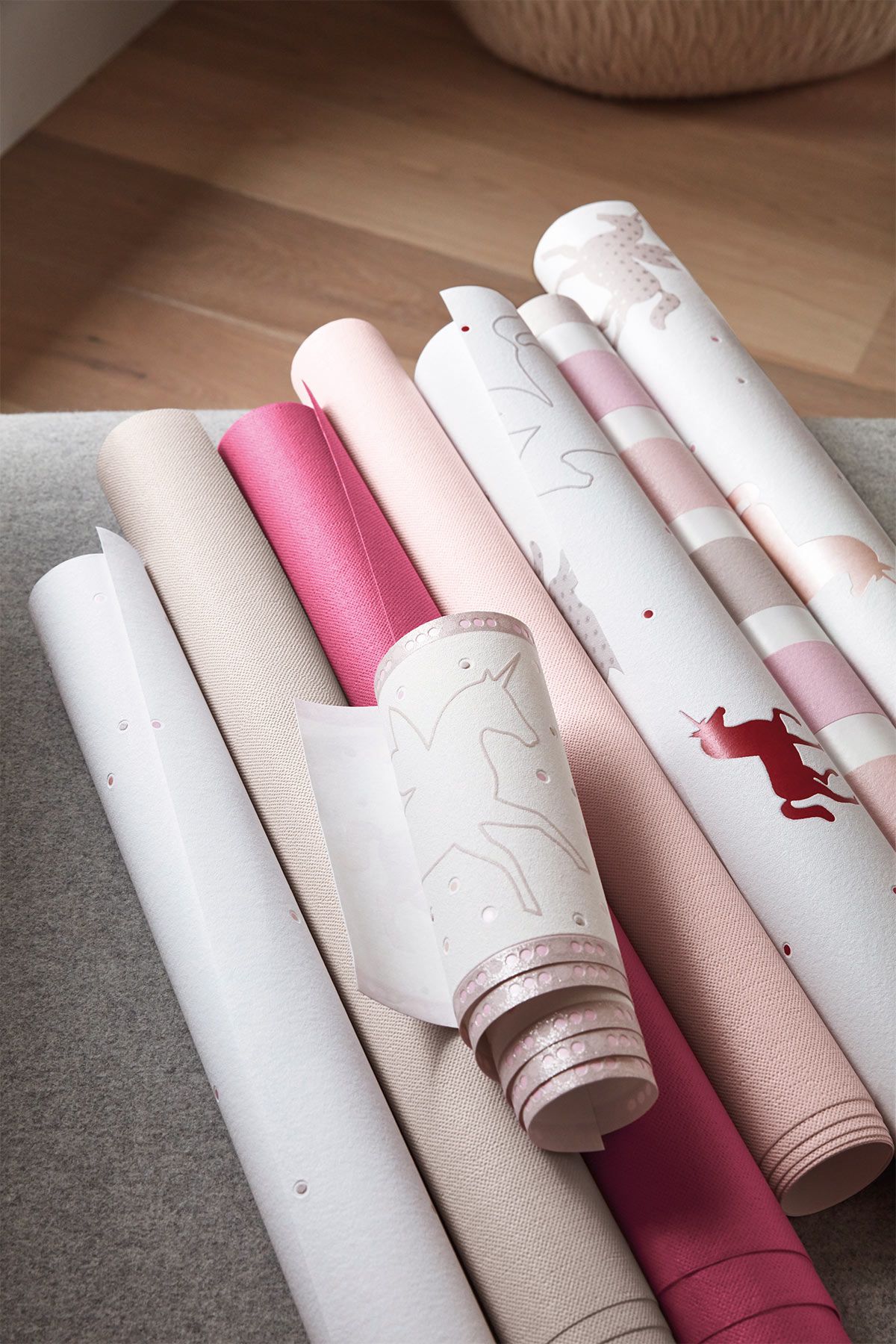 Tapetenauswahl rosa Muster und Designs