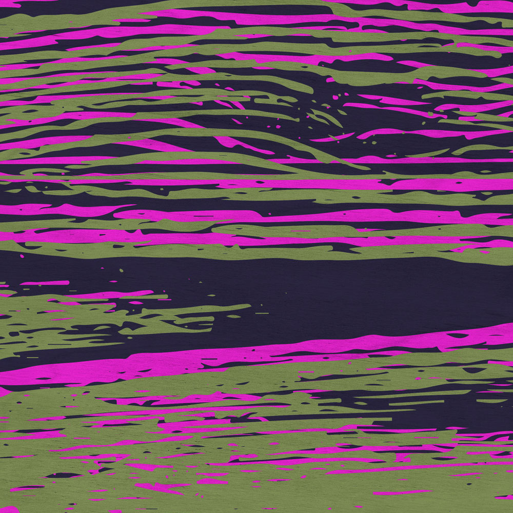             Kontiki 2 – Fototapete Neonfarbene Holzmaserung, Pink & Schwarz
        