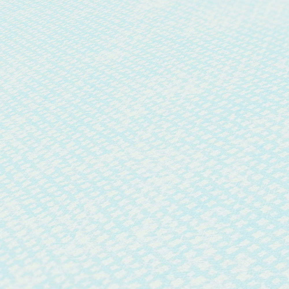             Vliestapete mit feinem Strukturmuster – Blau, Weiß
        