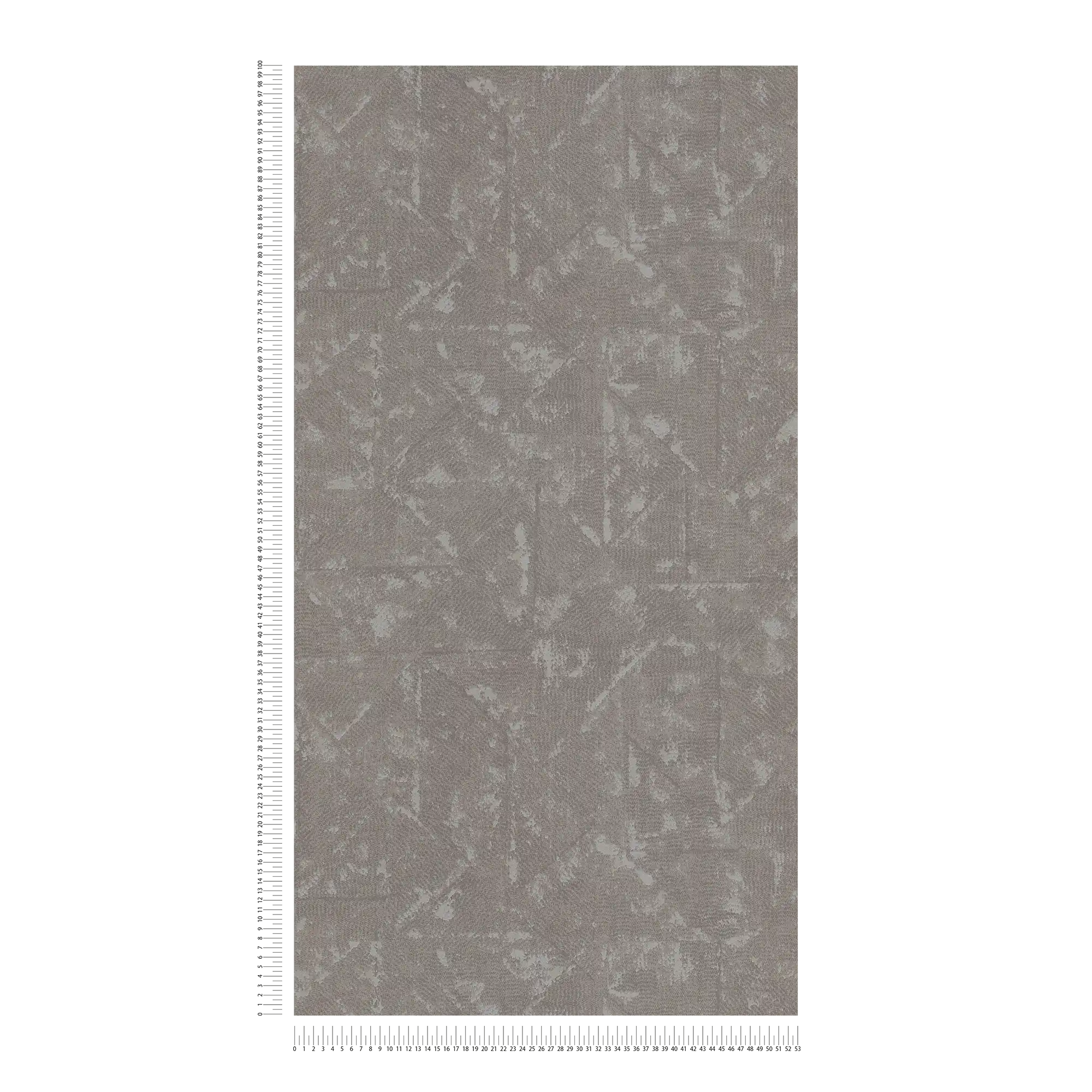             Unifarbene Vliestapete in Grau, asymmetrische Details – Grau, Silber
        