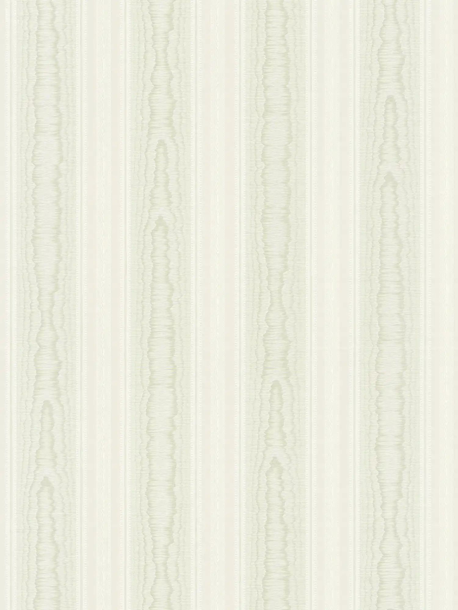         Luxus Streifen Tapete mit Moiré Design – Grün, Weiß
    