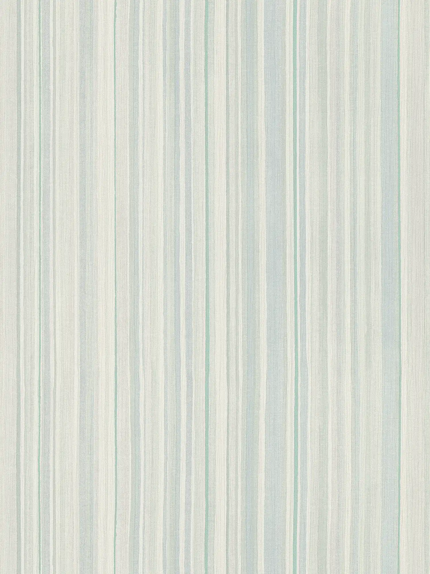 Gestreifte Tapete mit Linienmuster – Blau, Grün, Grau
