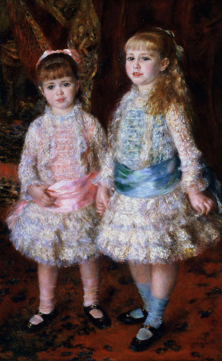             Fototapete "Die Mädchen von Cahen d'Anvers" von Pierre Auguste Renoir
        
