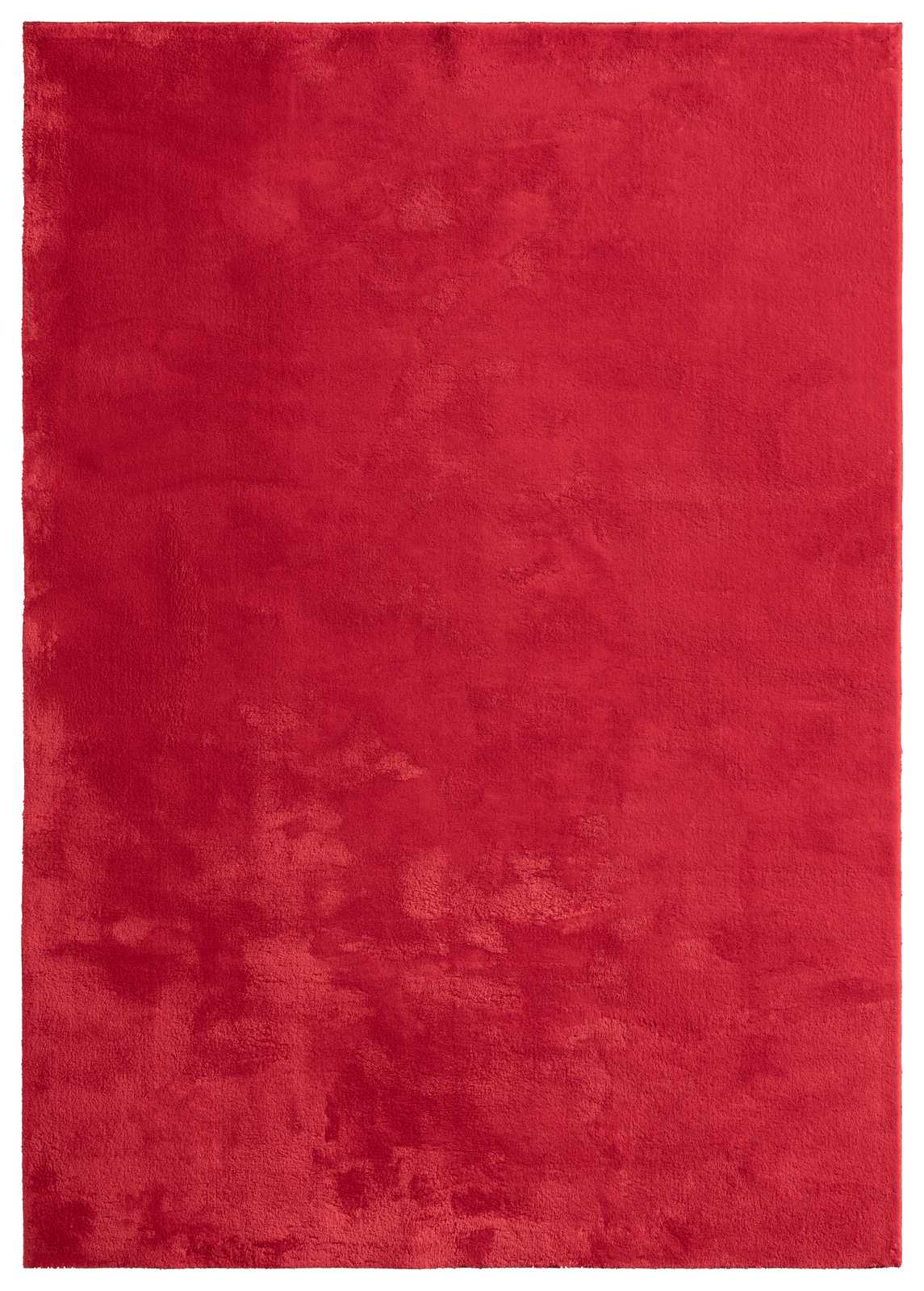             Runder Hochflor Teppich in Rot – Ø 120 cm
        