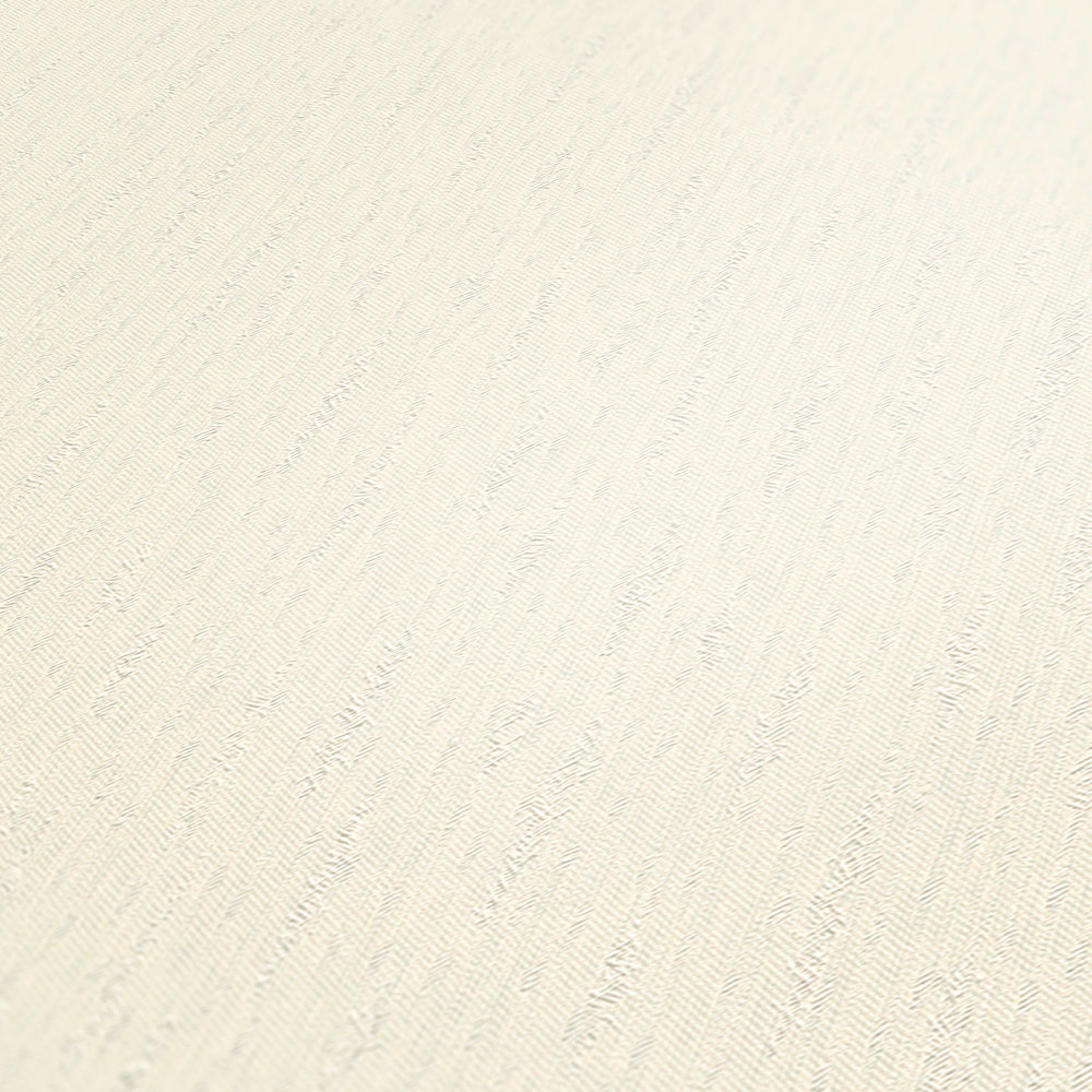             Einfarbige Vliestapete mit Strukturdesign – Metallic, Weiß
        