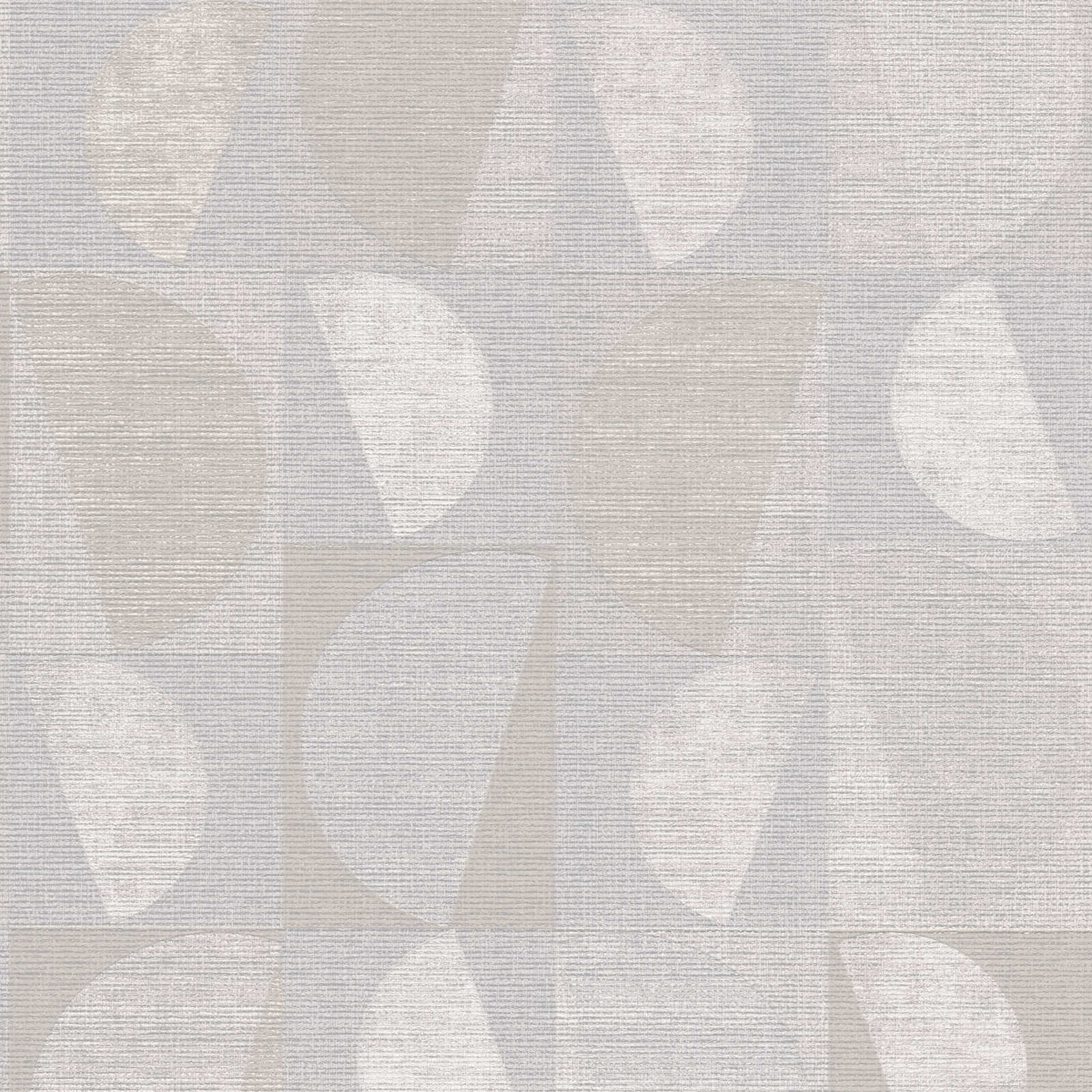         70er Retro Tapete Grafik-Muster & Textildesign – Beige, Grau, Creme
    