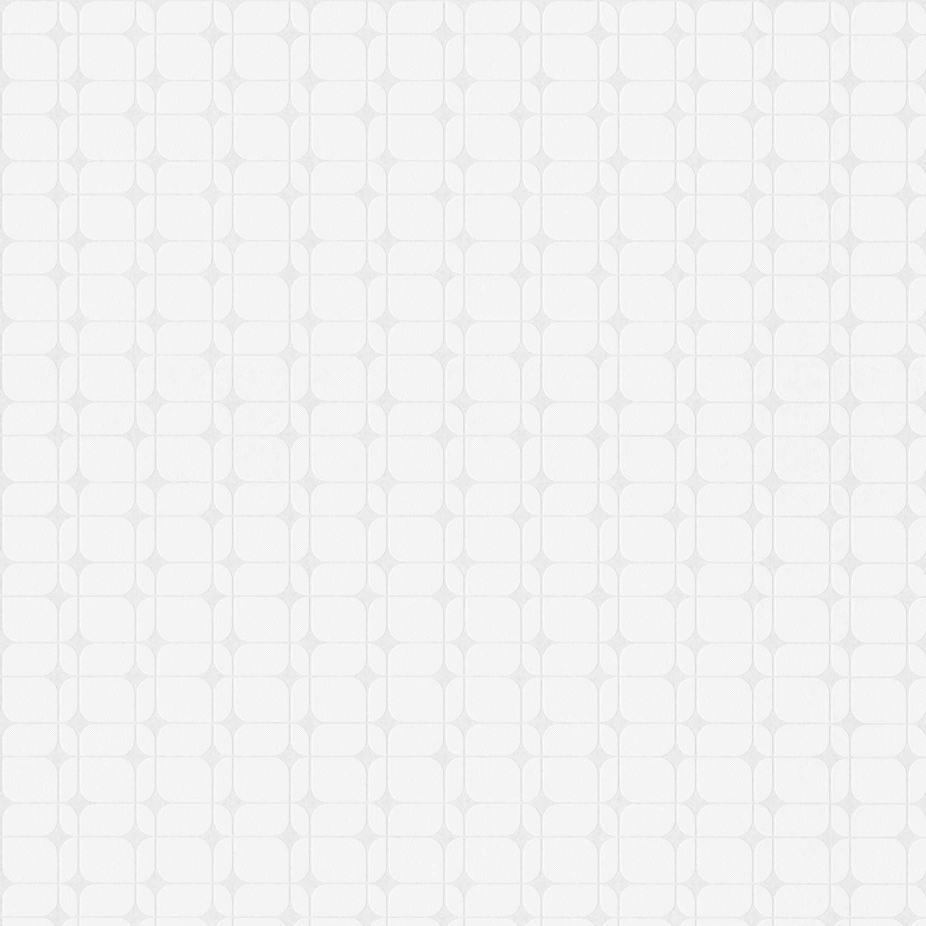 Überstreichbare Vliestapete mit grafischen Viereck Muster – Weiß
