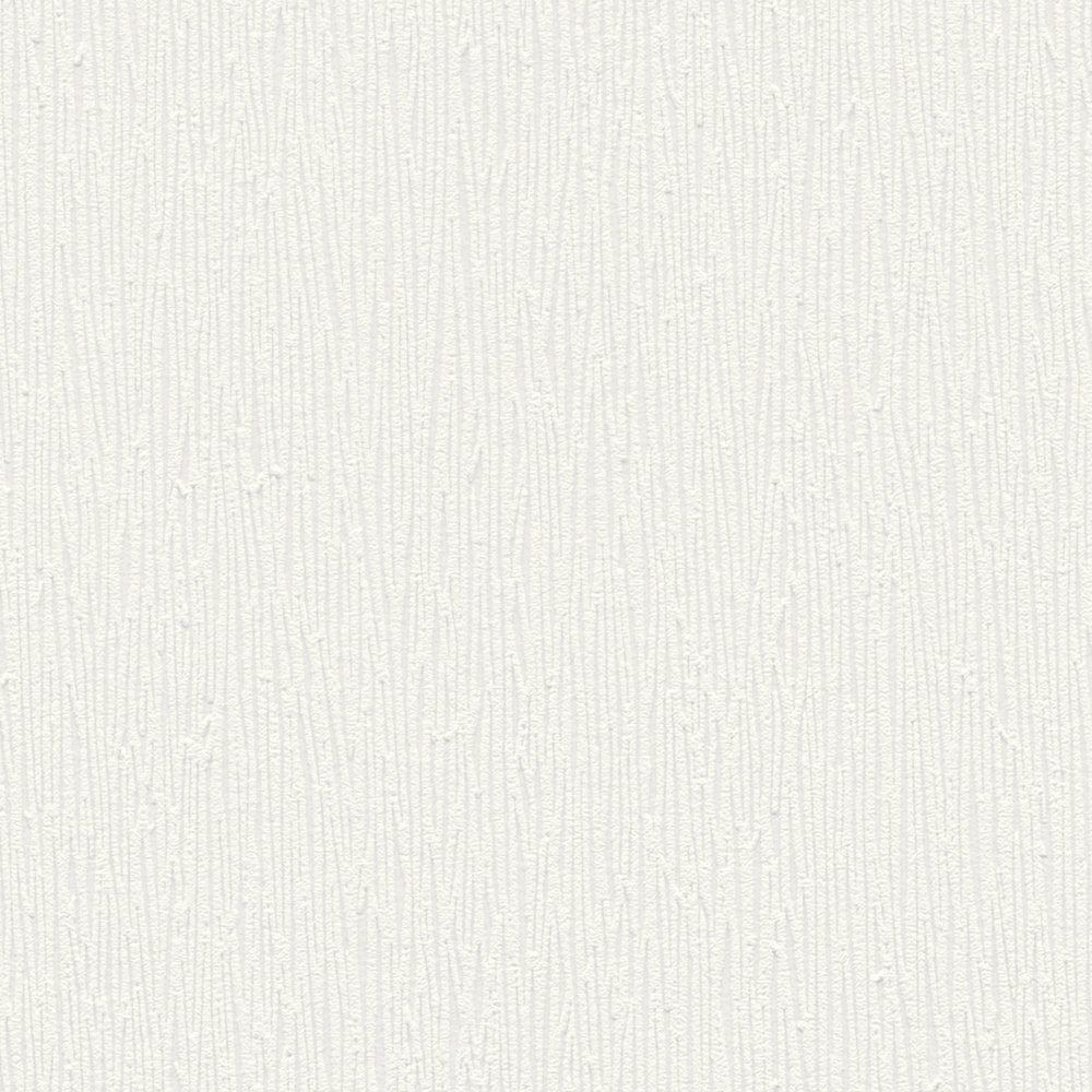             Vliestapete Weiß mit natürlichem Ton-in-Ton Strukturmuster
        