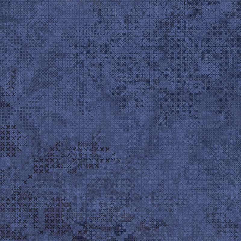         Fototapete Kreuz Muster im Pixel-Stil – Blau, Schwarz
    