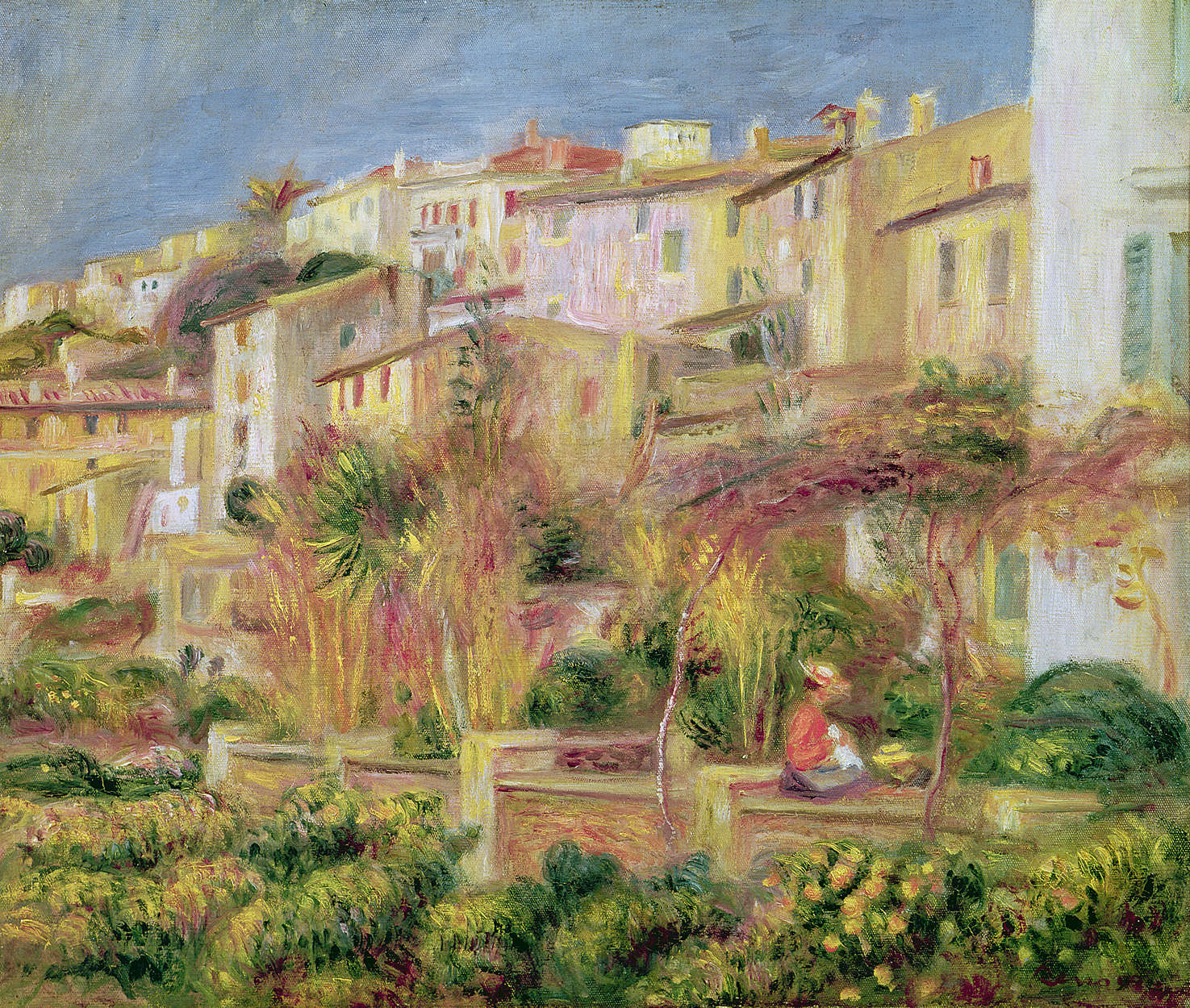             Fototapete "Terrasse in Cagnes" von Pierre Auguste Renoir
        