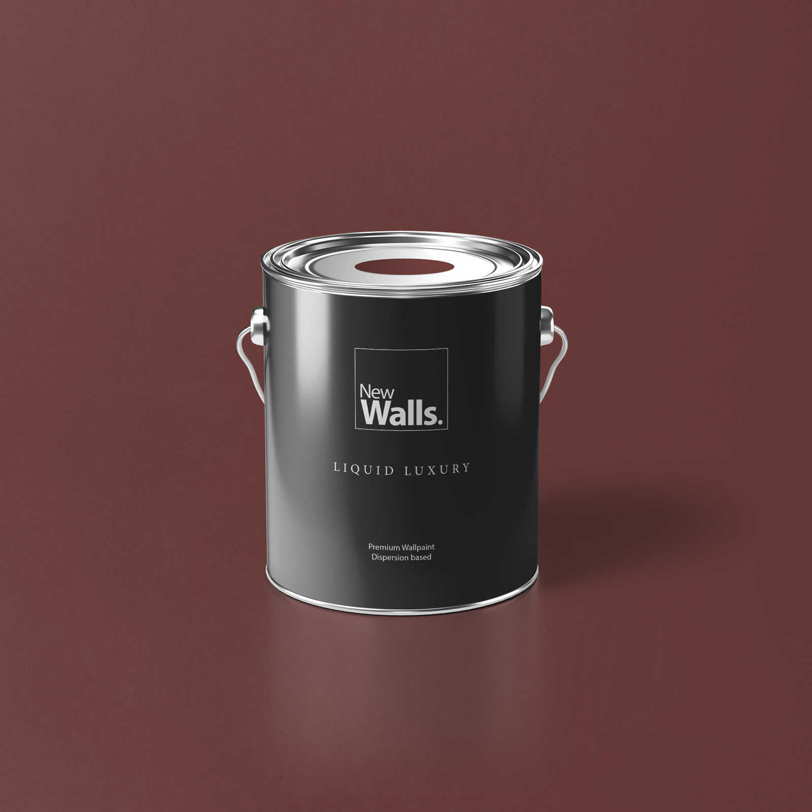 Premium Wandfarbe edles Kastanienrot »Luxury Lipstick« NW1007 – 2,5 Liter
