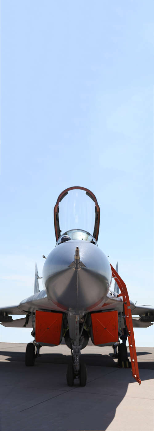             Moderne Fototapete Kampfjet Motiv auf Premium Glattvlies
        