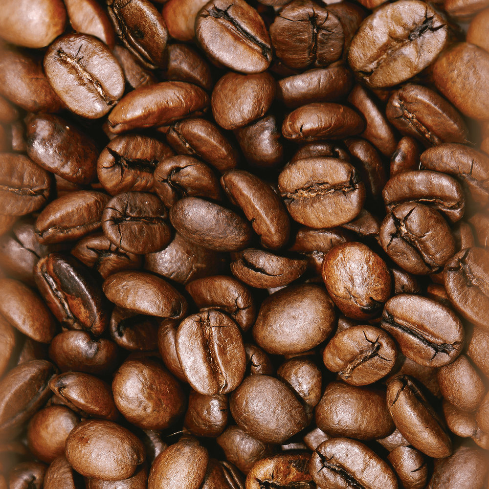             Tapete mit Kaffee-Motiv, geröstete Kaffeebohnen – Braun
        