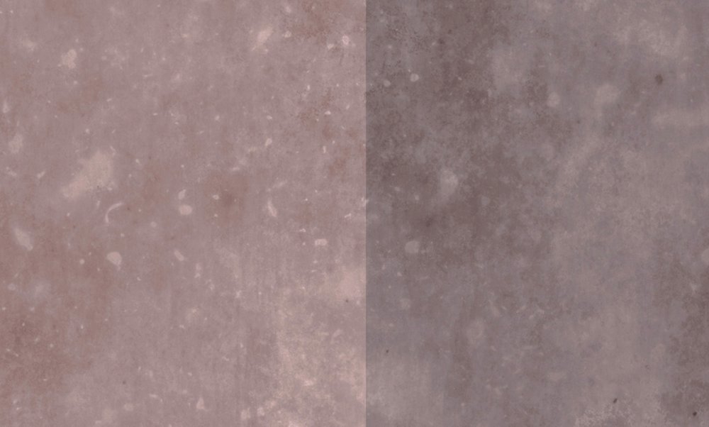             Betonoptik Fototapete mit Streifen – Grau, Rosa
        