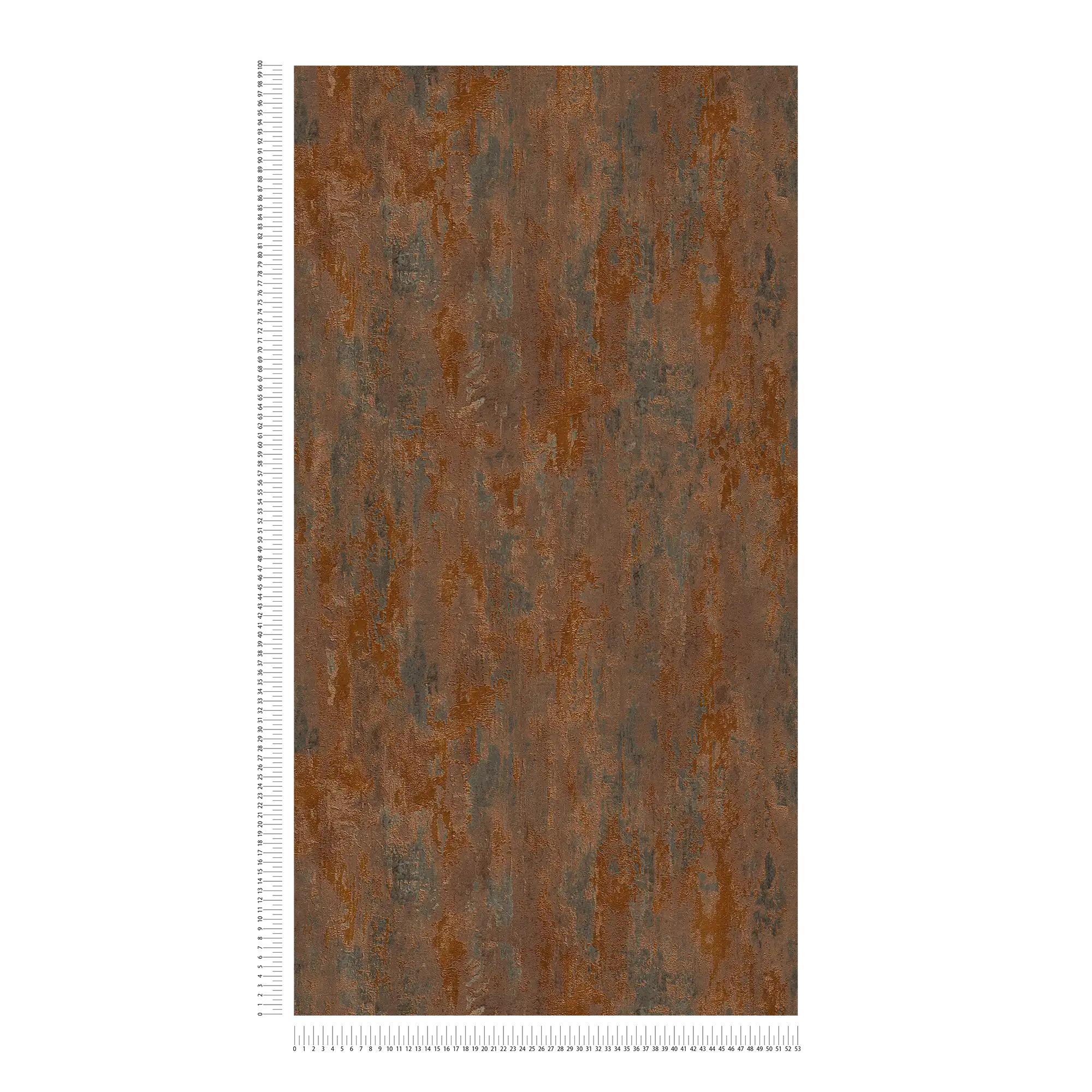             Tapete Rost & Metallic-Effekt im Industrial Stil – Orange, Kupfer, Braun
        