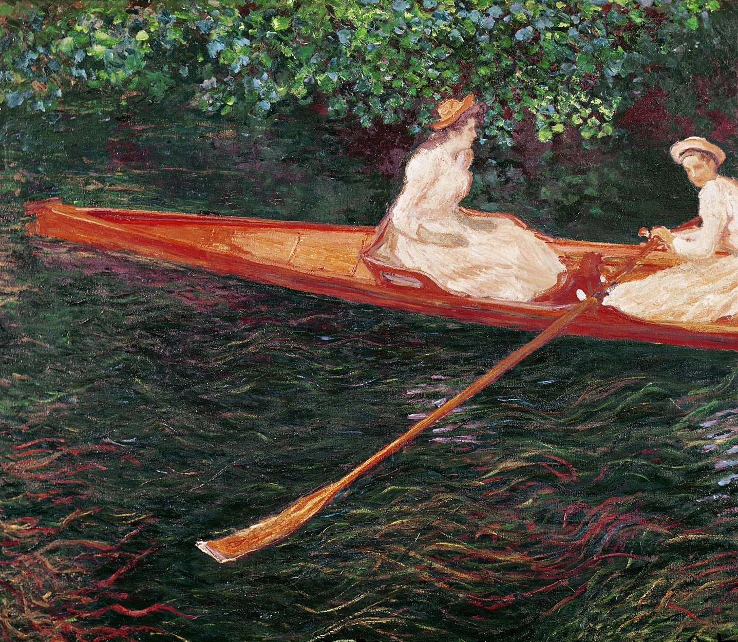             Fototapete "Bootfahren auf dem Fluss Epte" von Claude Monet
        