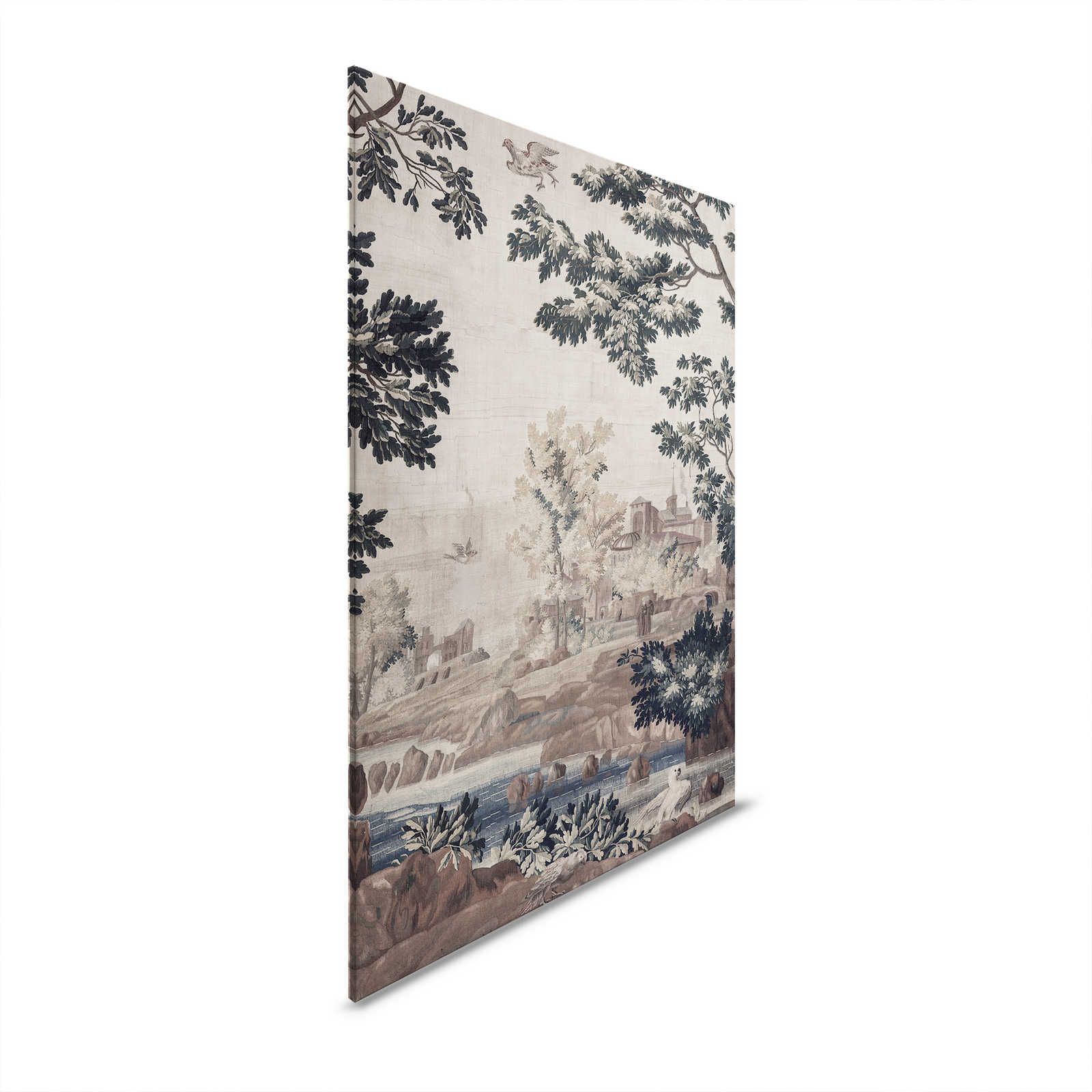 Gobelin Gallery 1 - Landschaft Leinwandbild historischer Wandteppich – 0,90 m x 0,60 m
