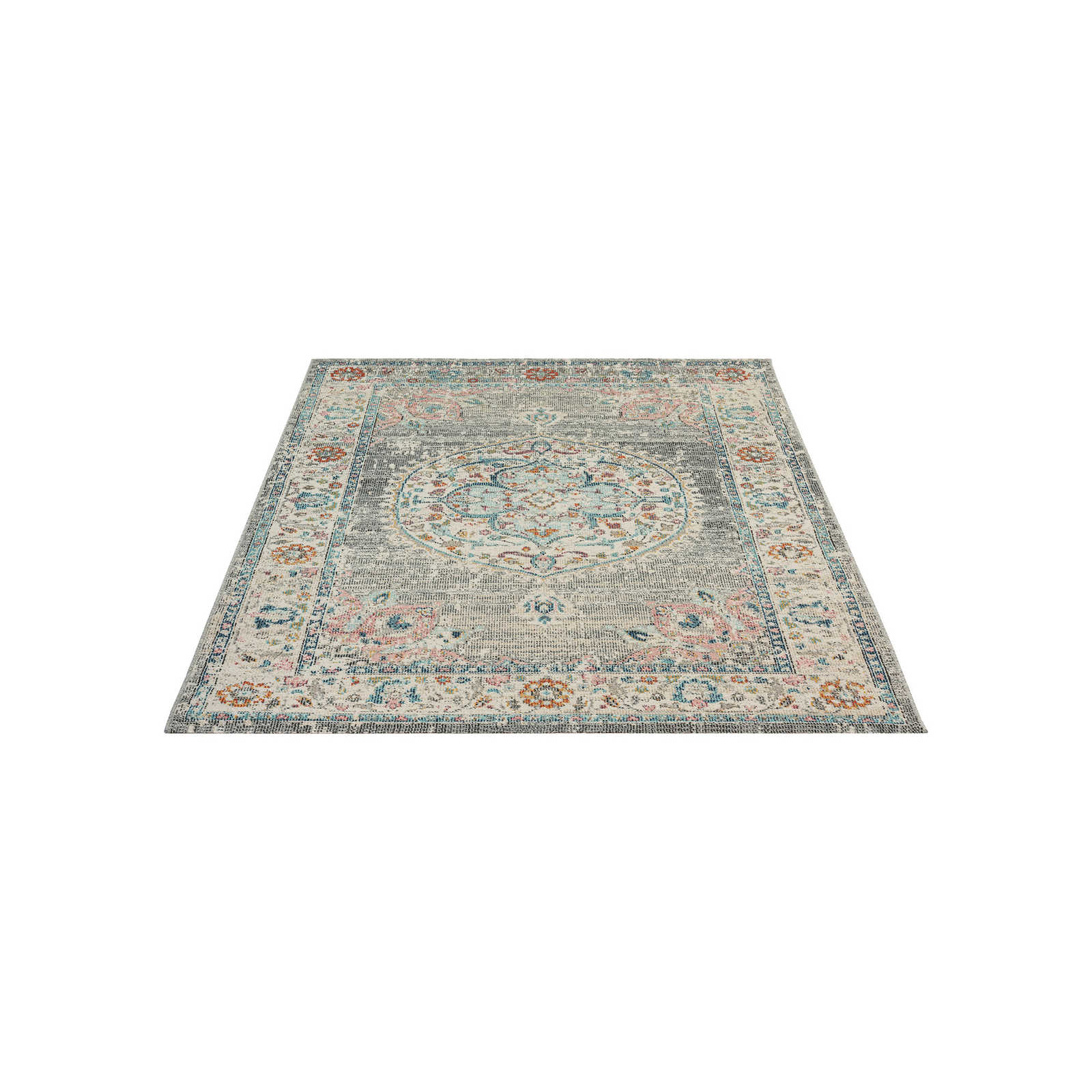 Grauer Outdoor Teppich aus Flachgewebe – 230 x 160 cm
