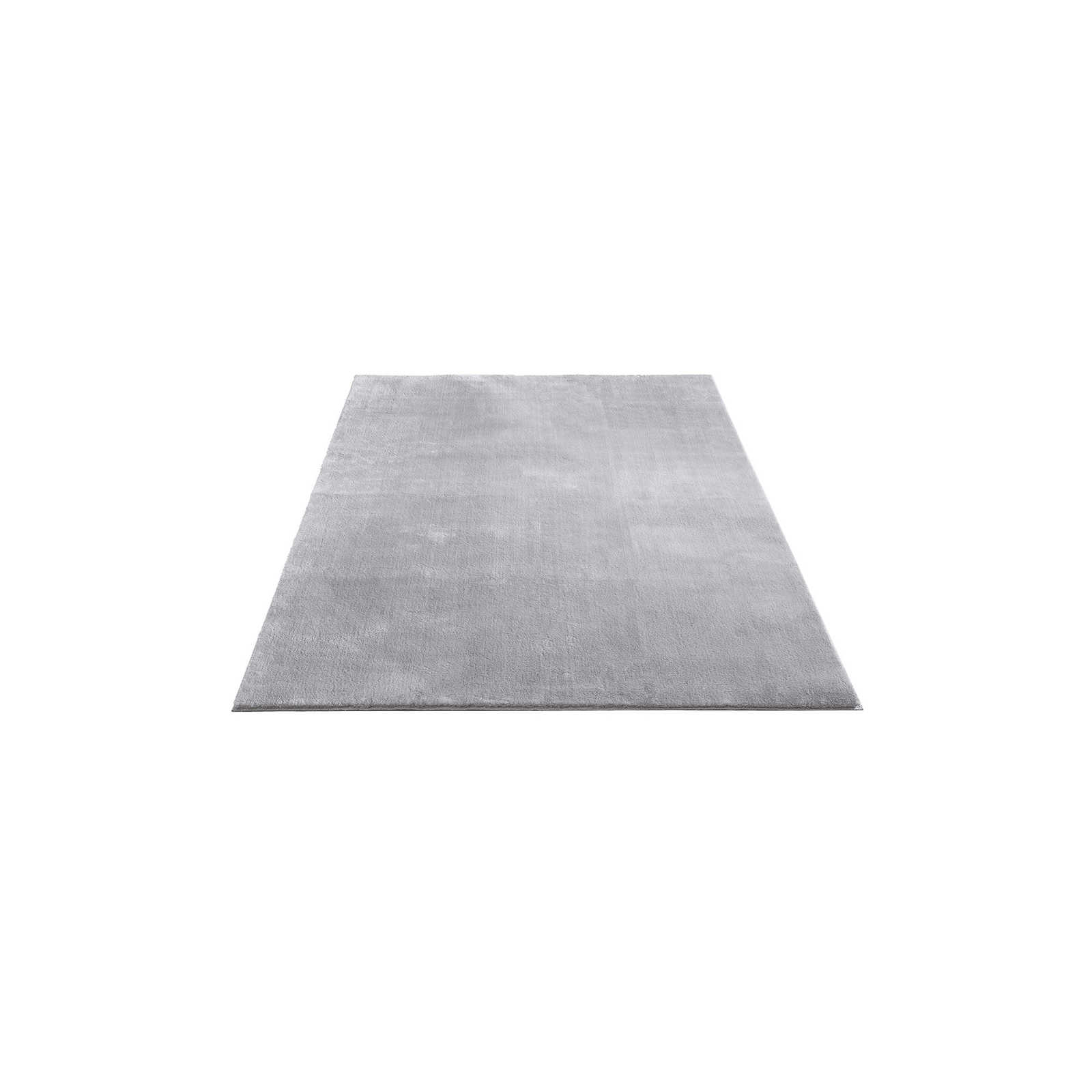 Feiner Hochflor Teppich in Grau – 200 x 140 cm
