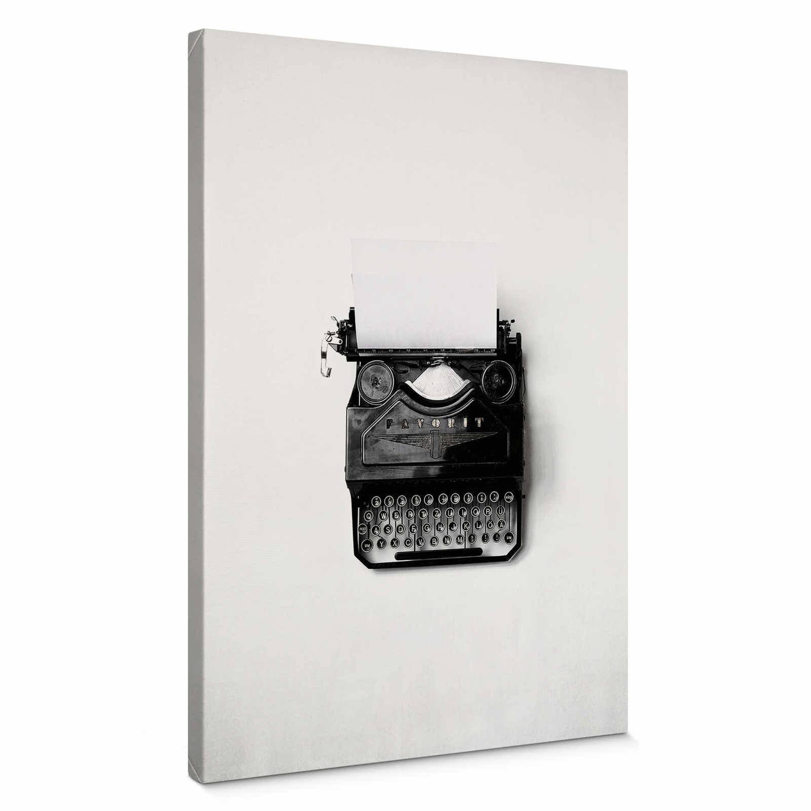 Leinwandbild Schreibmaschine Retro – 0,50 m x 0,70 m
