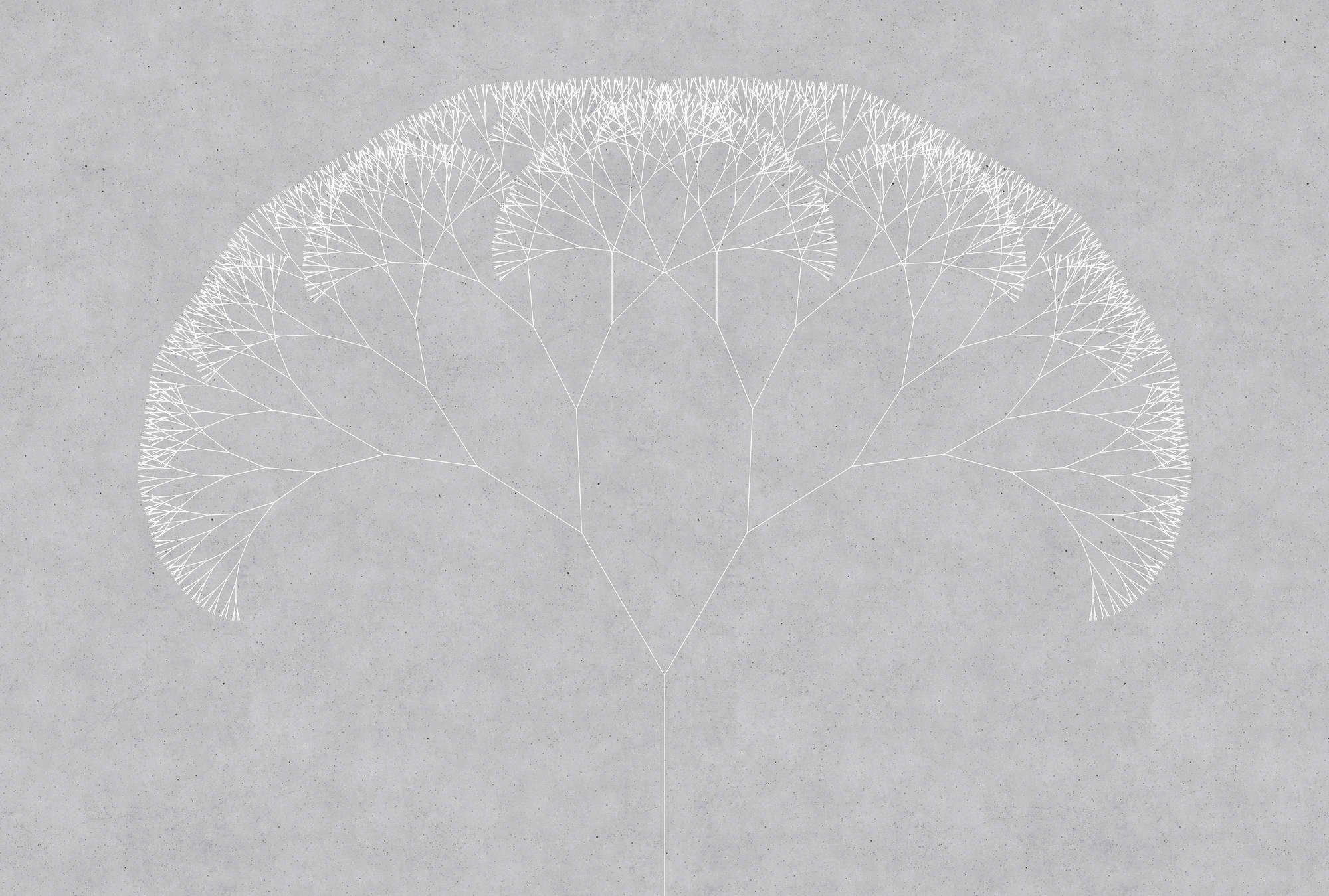             Fototapete Pusteblumen Baum – Grau, Weiß
        