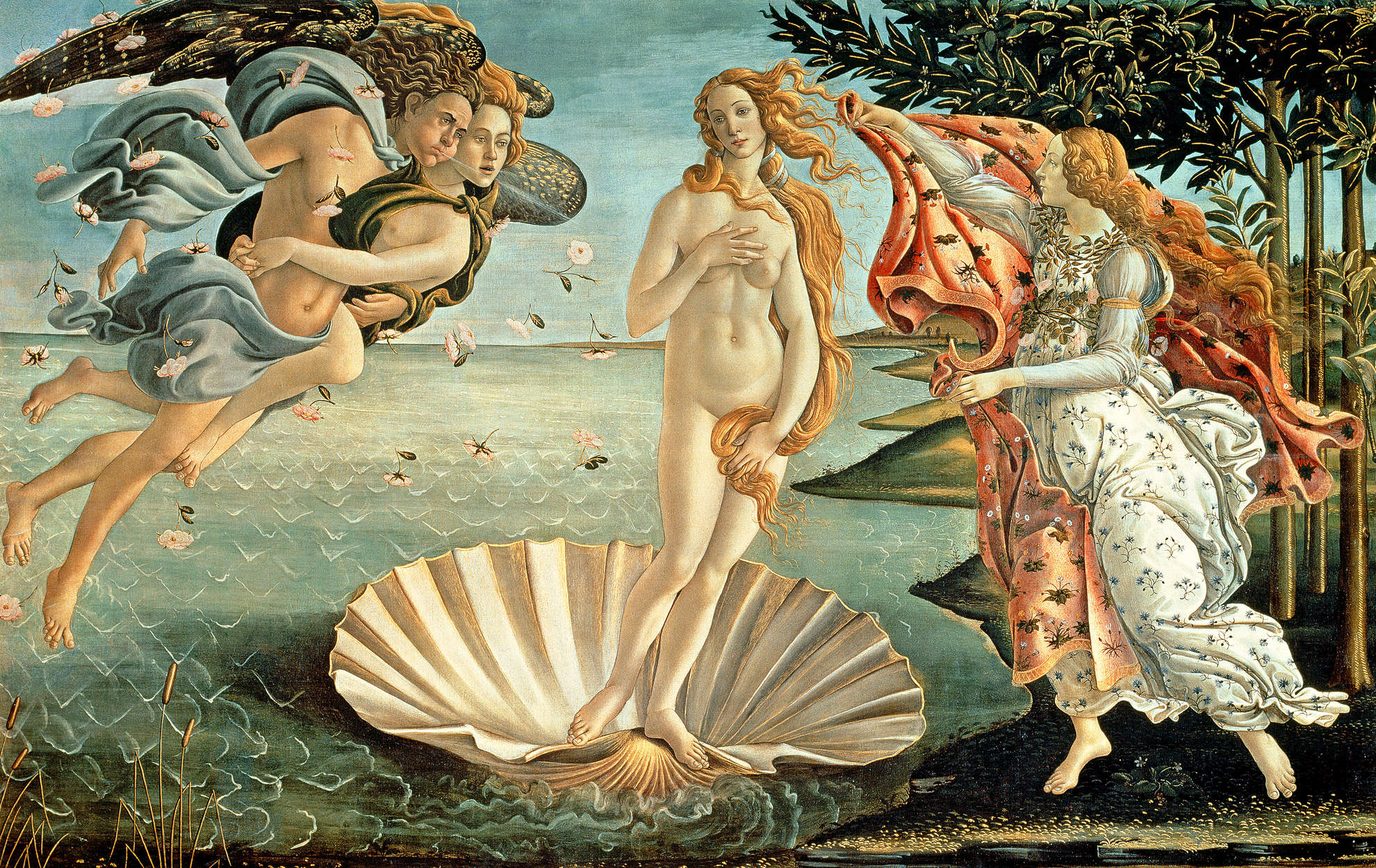             Fototapete "Die Geburt der Venus" von Sandro Botticelli
        