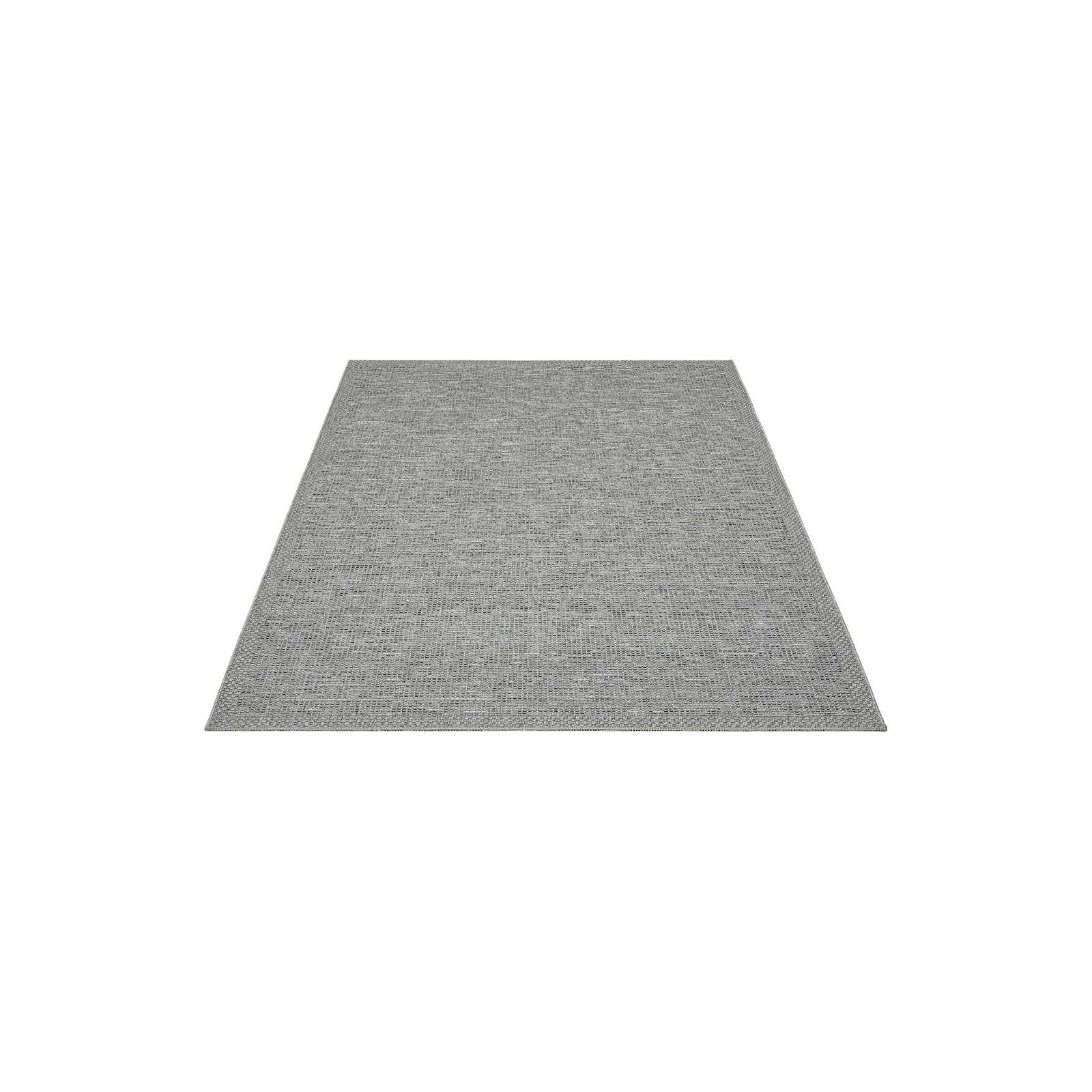 Schlichter Outdoor Teppich in Grau – 150 x 80 cm
