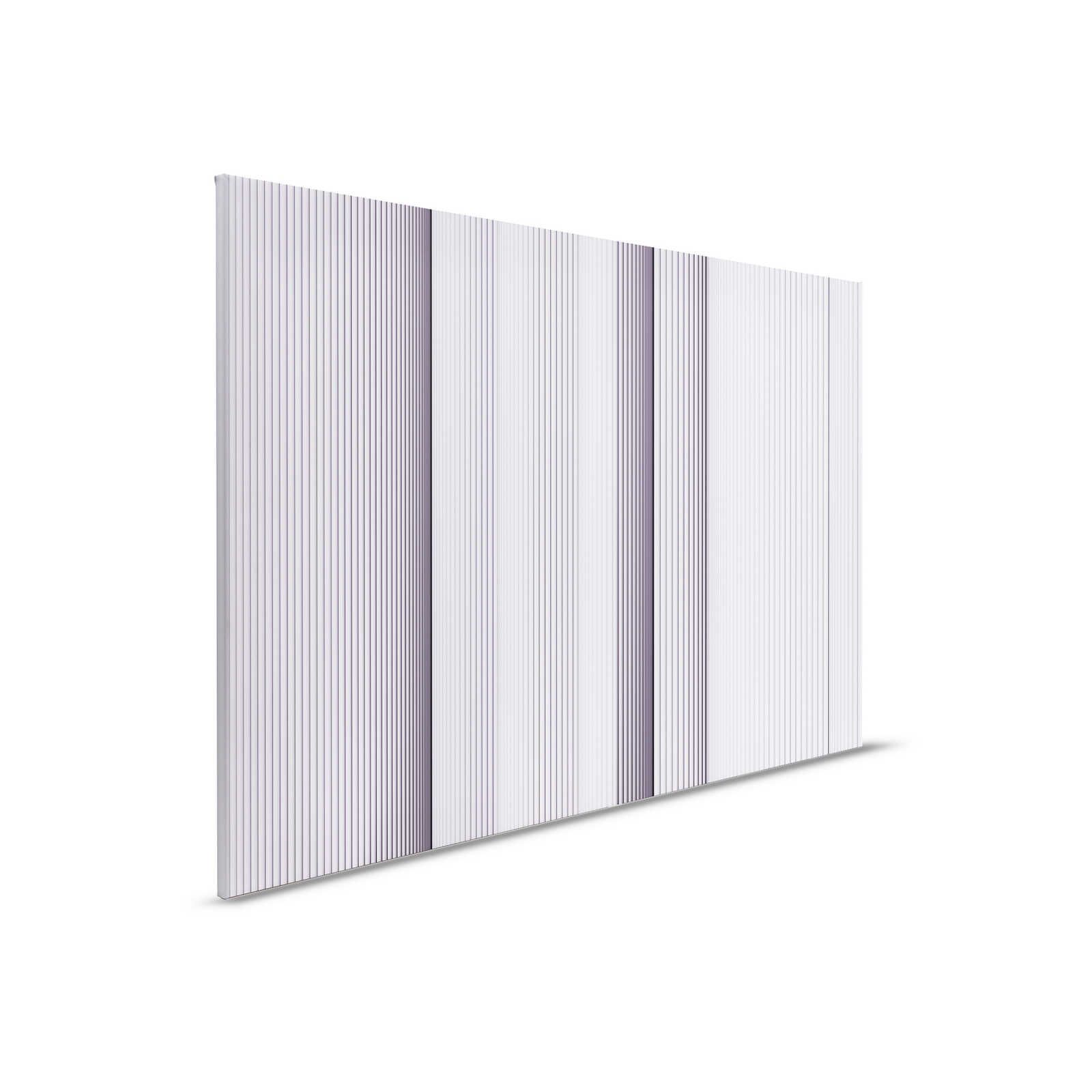         Magic Wall 1 - Streifen Leinwandbild 3D Illusion Effekt, Violett & Weiß – 0,90 m x 0,60 m
    