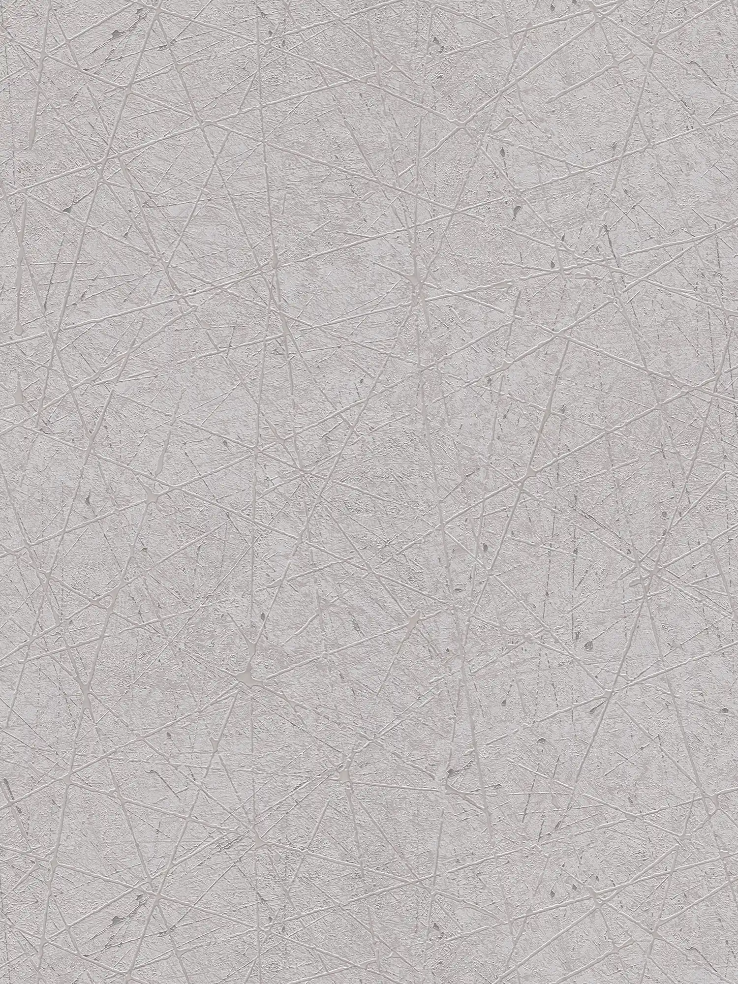             Grafische Tapete mit abstrakten Dreiecksmuster – Grau, Silber
        