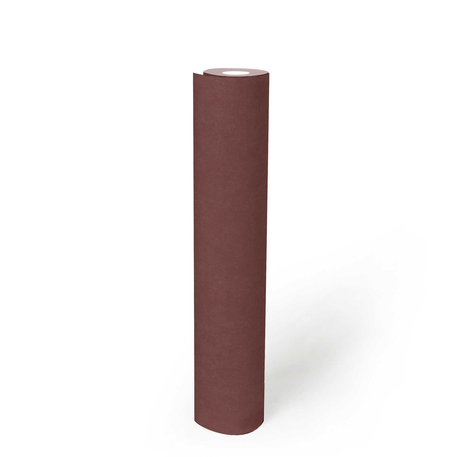             Weinrote Tapete einfarbig mit Strukturdesign – Rot
        