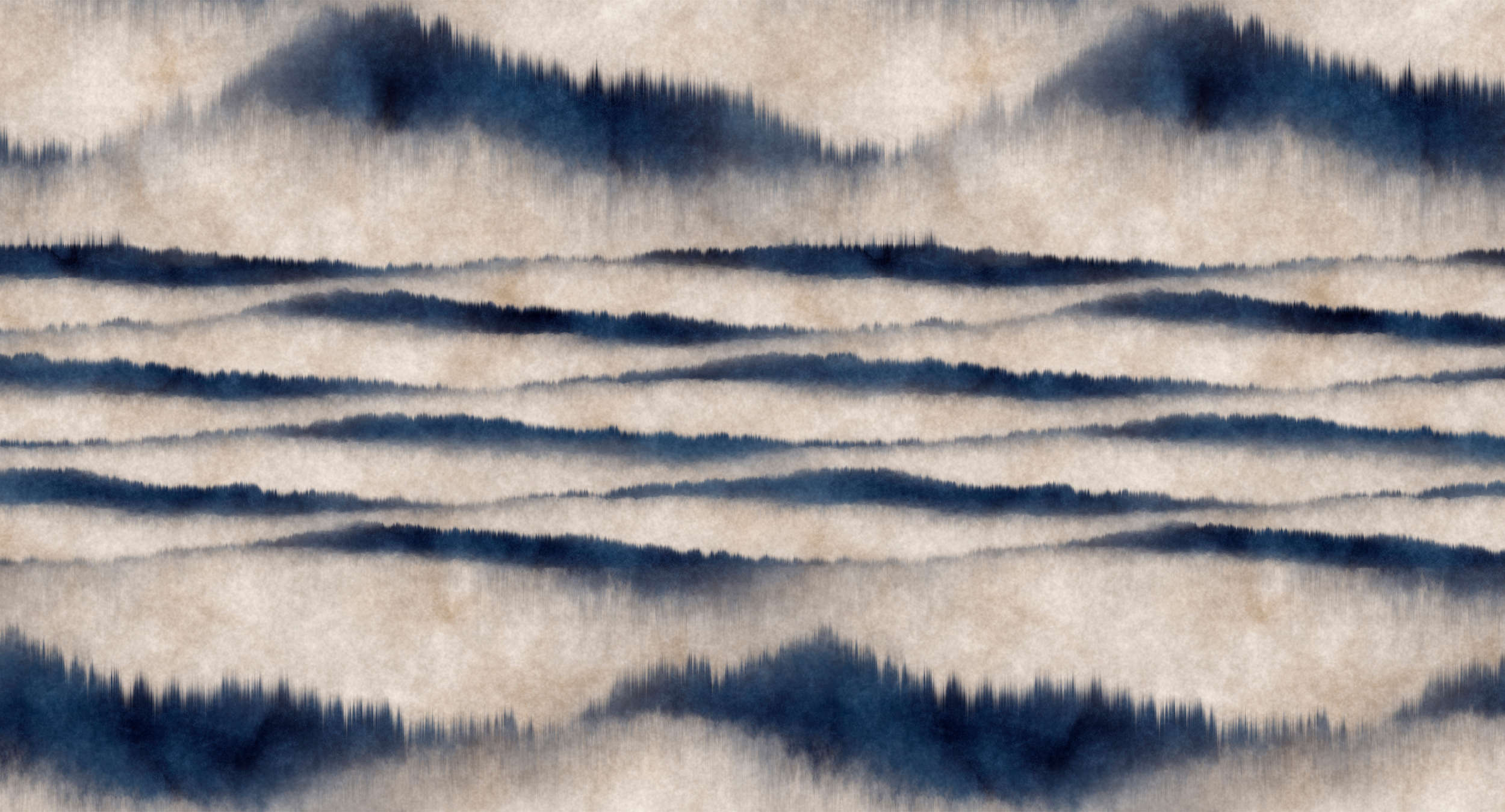             Fototapete abstraktes Muster Wellen – Blau, Weiß
        