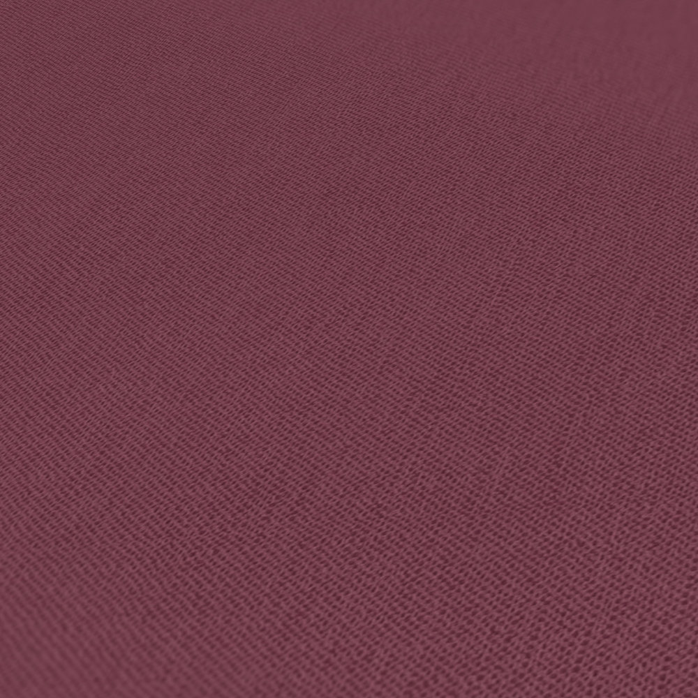             Bordeaux rote Tapete mit Textilstruktur Violett & Rot
        