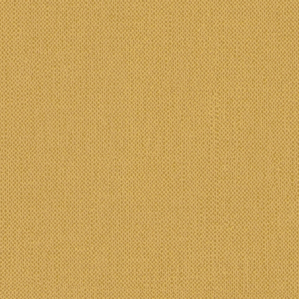            Leinenoptik Tapete Senfgelb uni & matte Textilstruktur – Gelb
        