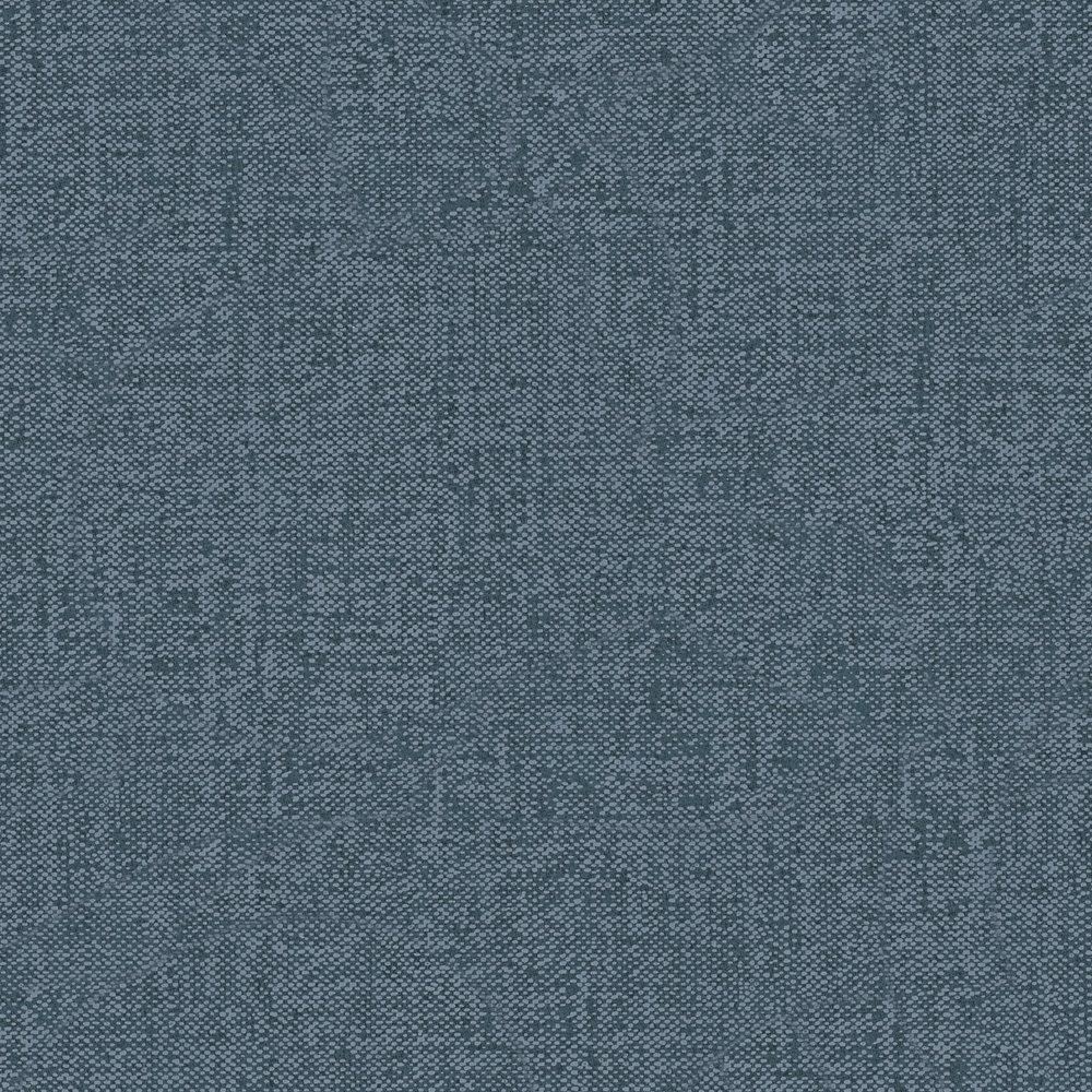             Textiloptik Tapete Jeans Blau mit Gewebestruktur – Blau
        