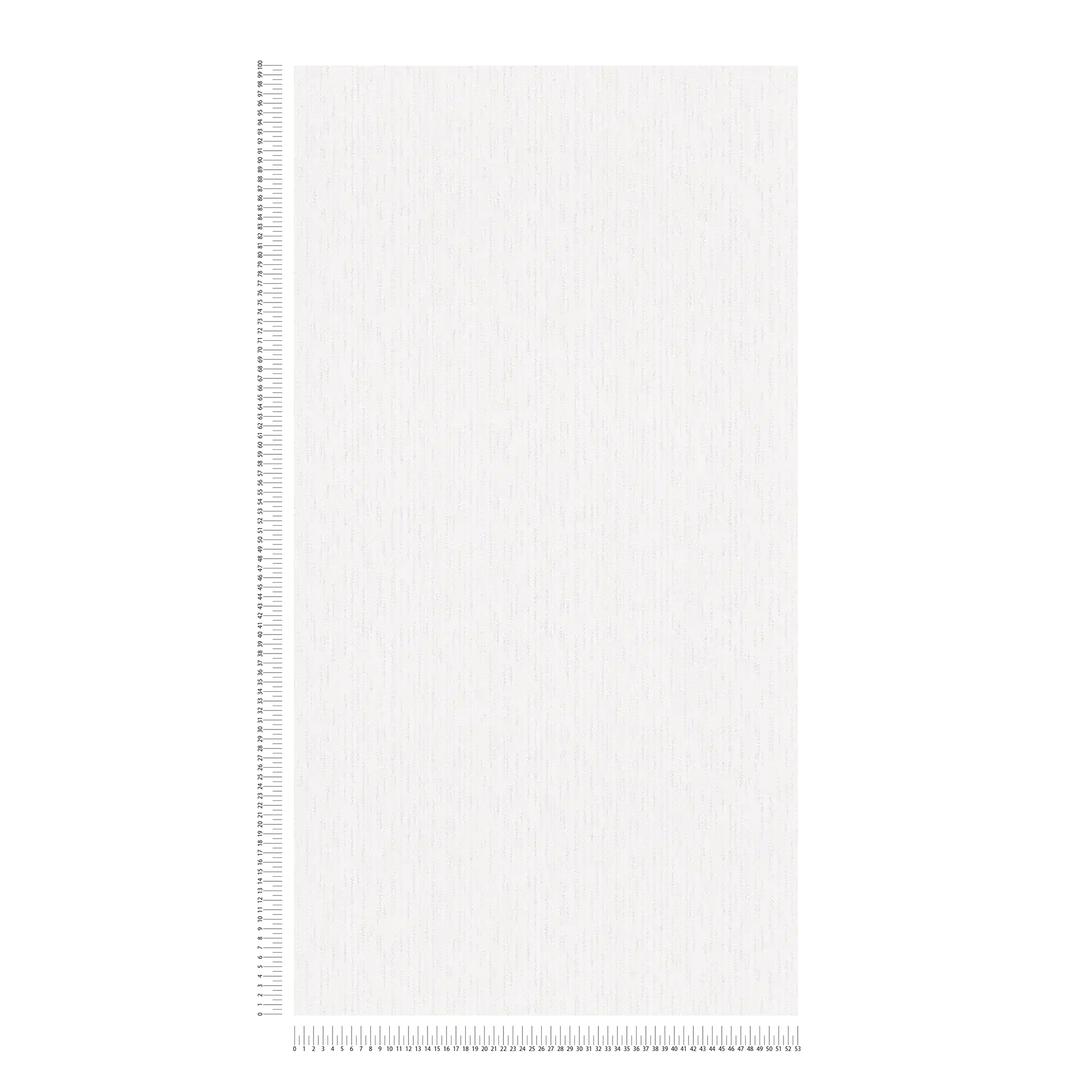             Reinweiße Papiertapete mit Textilstruktur im Retro Look – Weiß
        