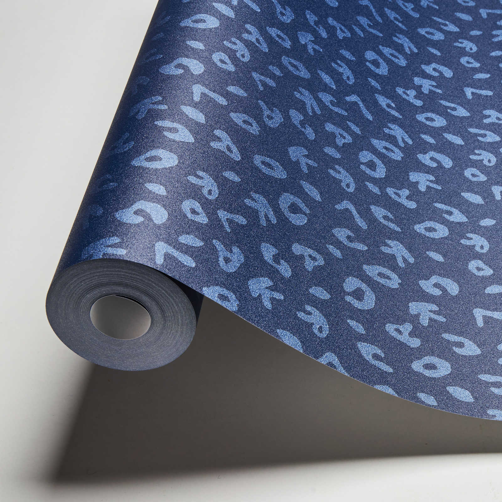             Karl LAGERFELD Tapete Animal Print – Blau, Metallic
        