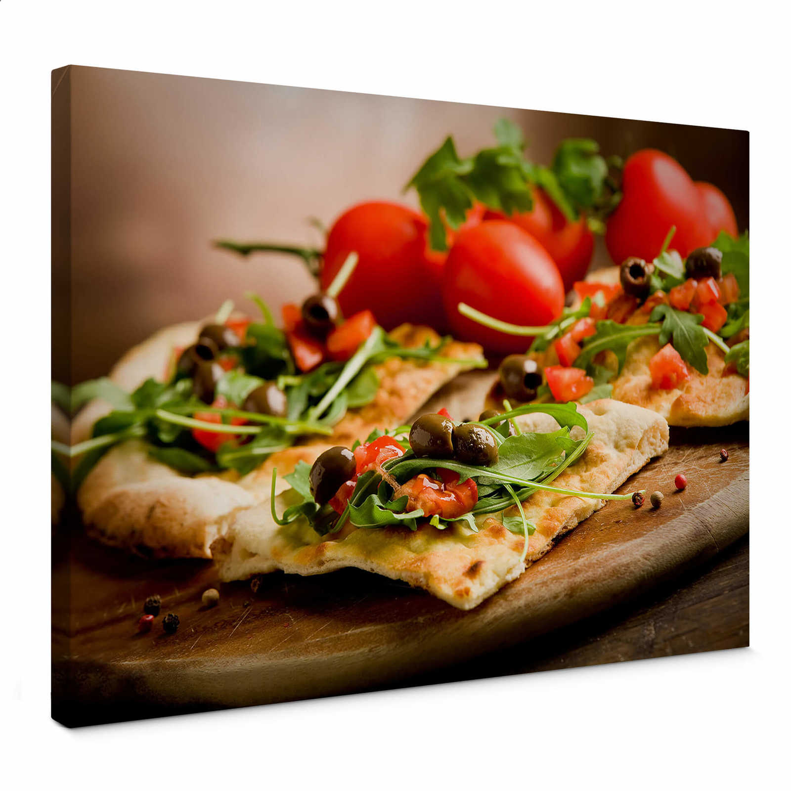         Küche Leinwandbild mit Pizza – 0,70 m x 0,50 m
    