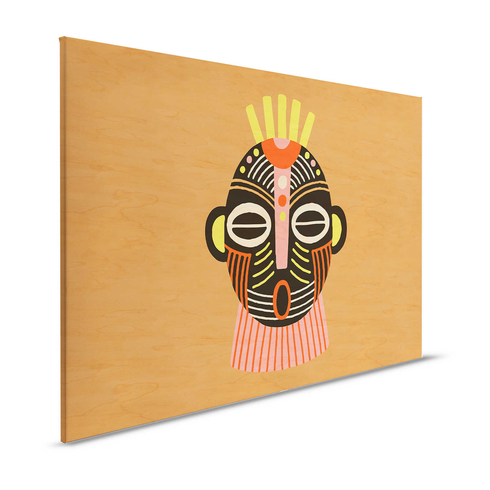 Overseas 4 - Leinwandbild Afrika Design Inspiration Maske – 1,20 m x 0,80 m
