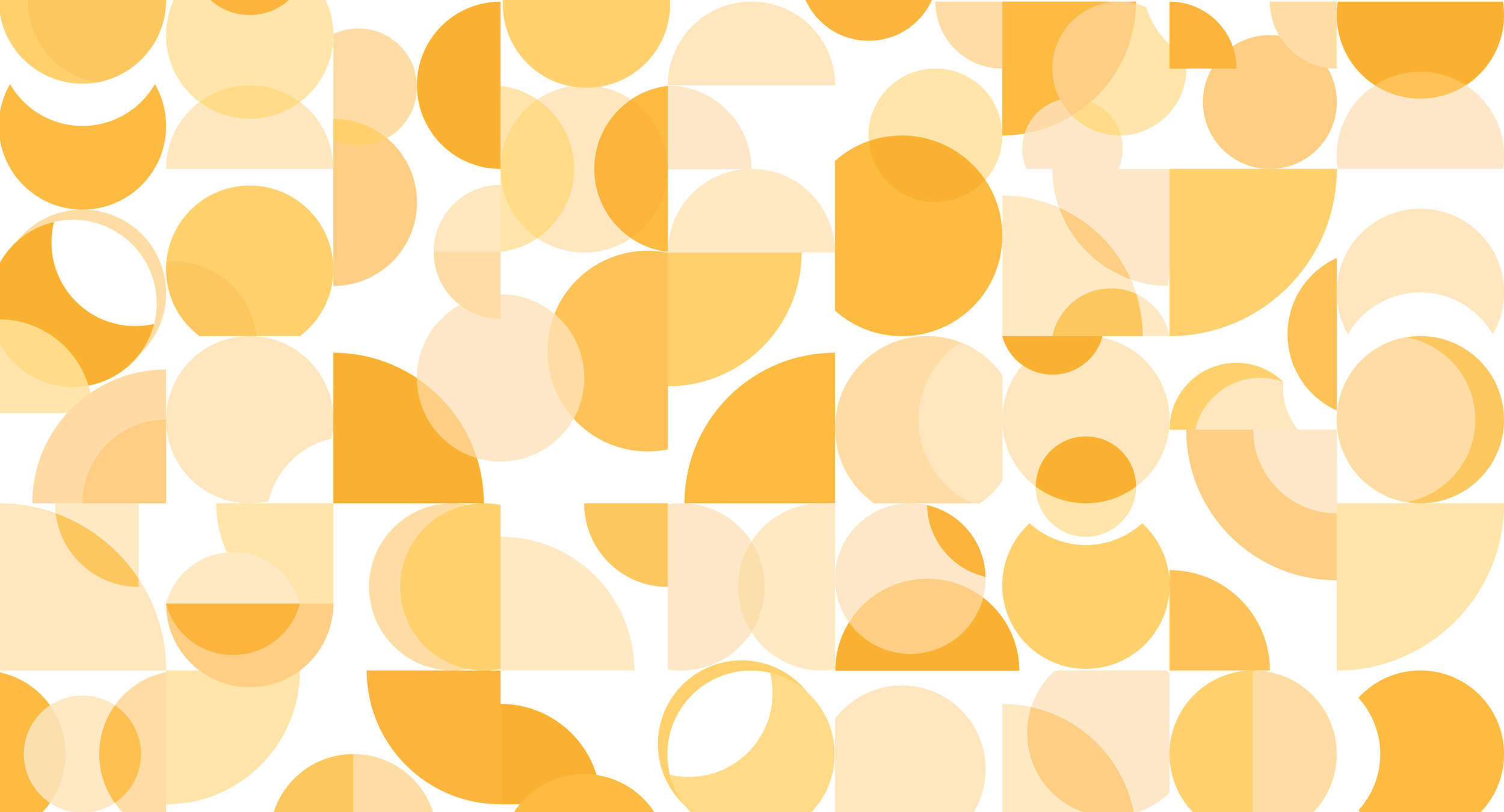             Fototapete Retro-Design, geometrisches Muster – Orange, Gelb, Weiß
        
