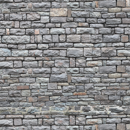 Fototapete Mauerwerk mit rustikalen Steinen – Grau
