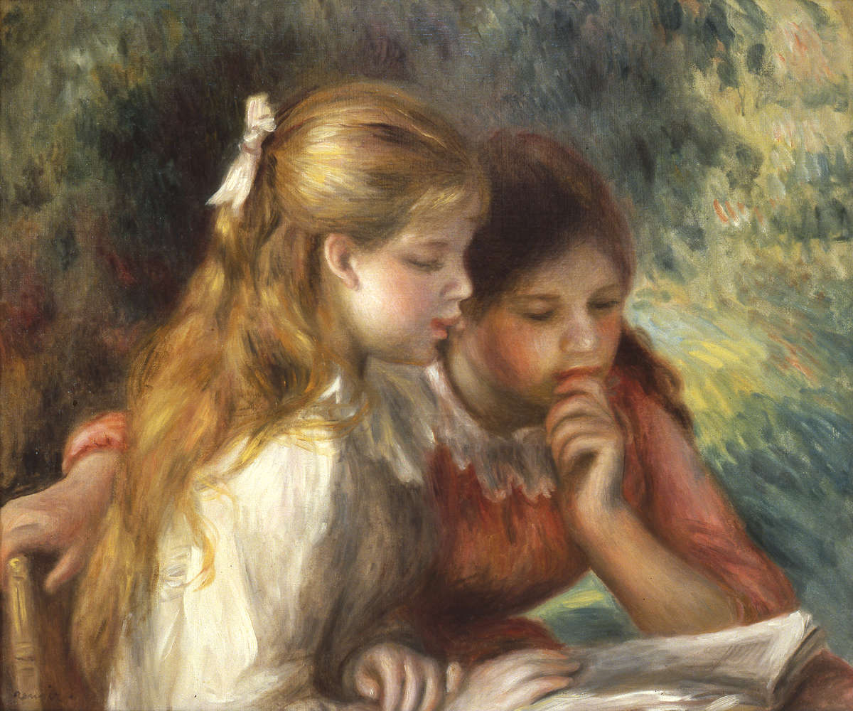             Fototapete "Die Lesung" von Pierre Auguste Renoir
        