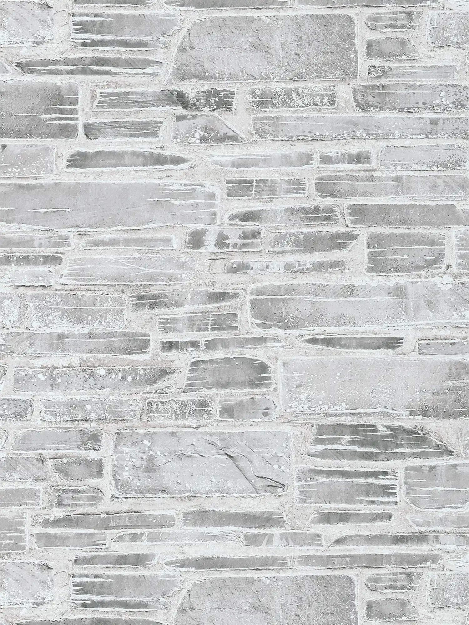         Tapete Steinmauer rustikal mit 3D-Effekt – Grau, Beige
    