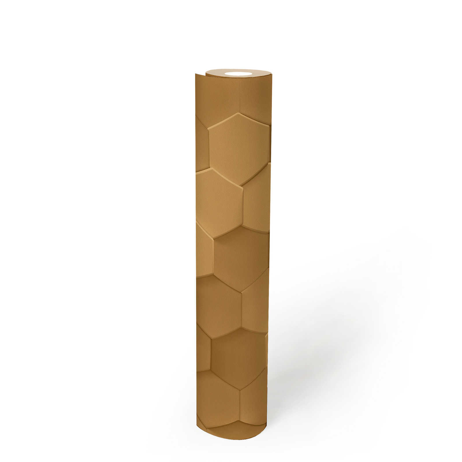             Hexagon 3D Tapete Grafikmuster Waben – Beige
        