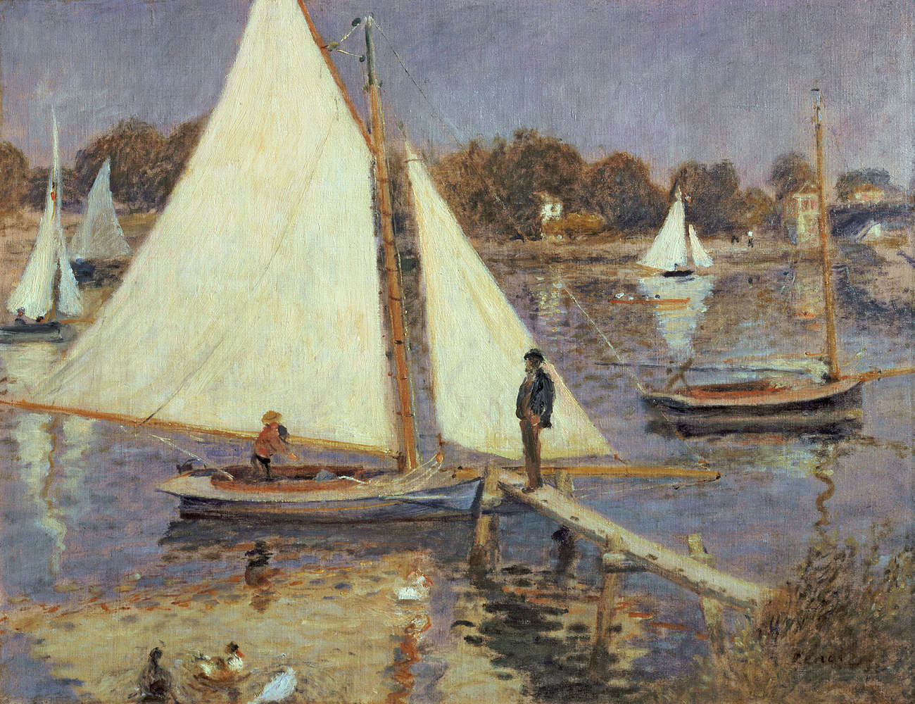             Fototapete "Die Seine bei Argenteuil" von Pierre Auguste Renoir
        