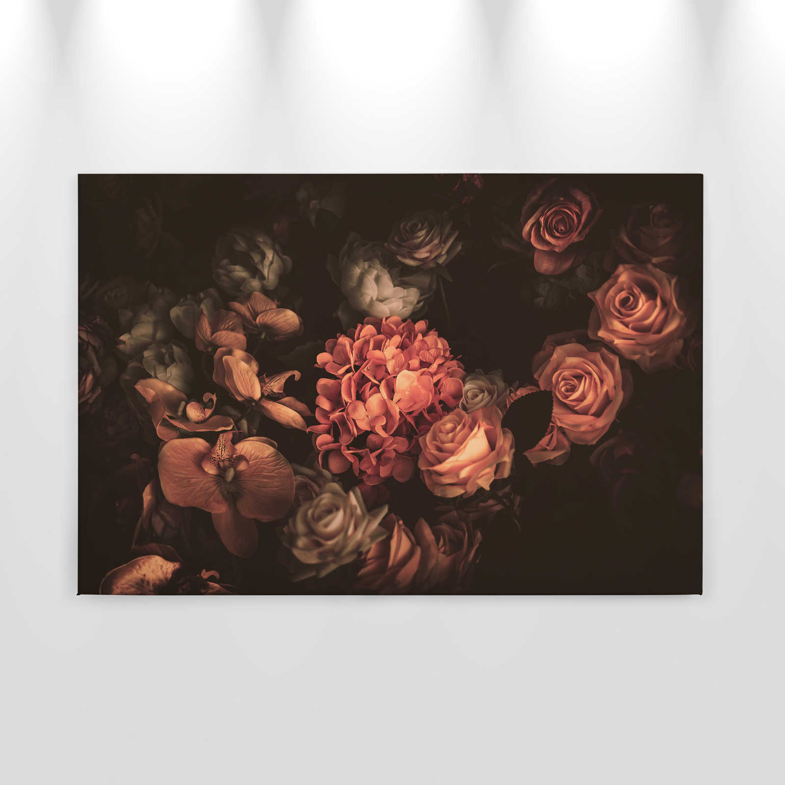             Romantische Leinwand mit Blumenstrauß – 0,90 m x 0,60 m
        