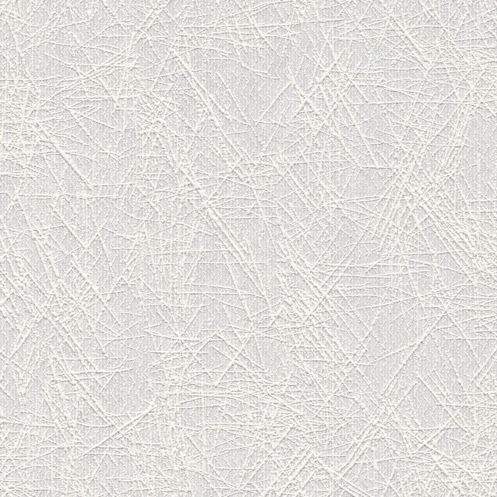             Unifarbene Strukturtapete mit Linientextur – Weiß
        