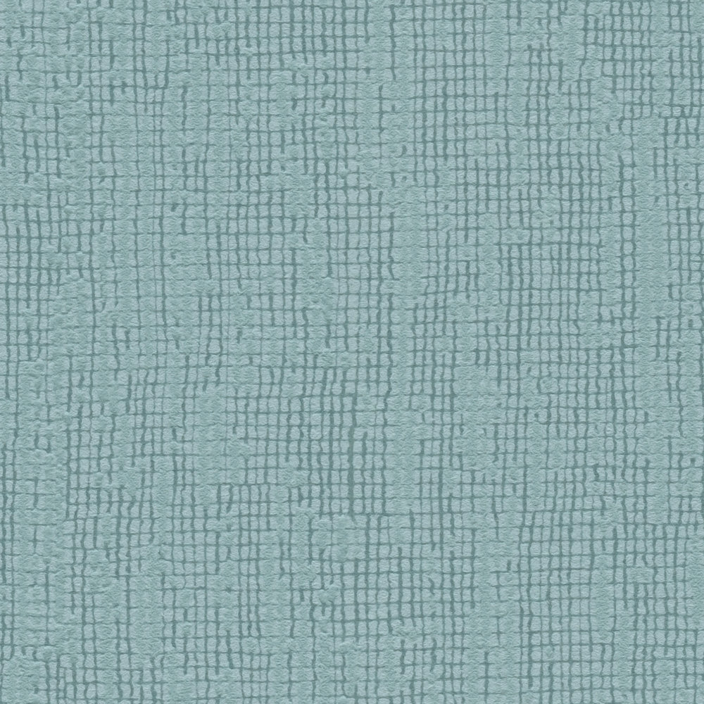             Hellblaue Tapete einfarbig mit Strukturdetails, Scandi Stile
        
