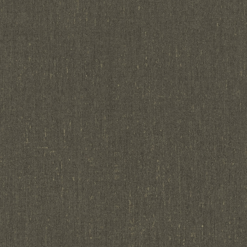             Dunkelbraune Tapete unifarben mit Strukturdetail – Braun, Grau
        