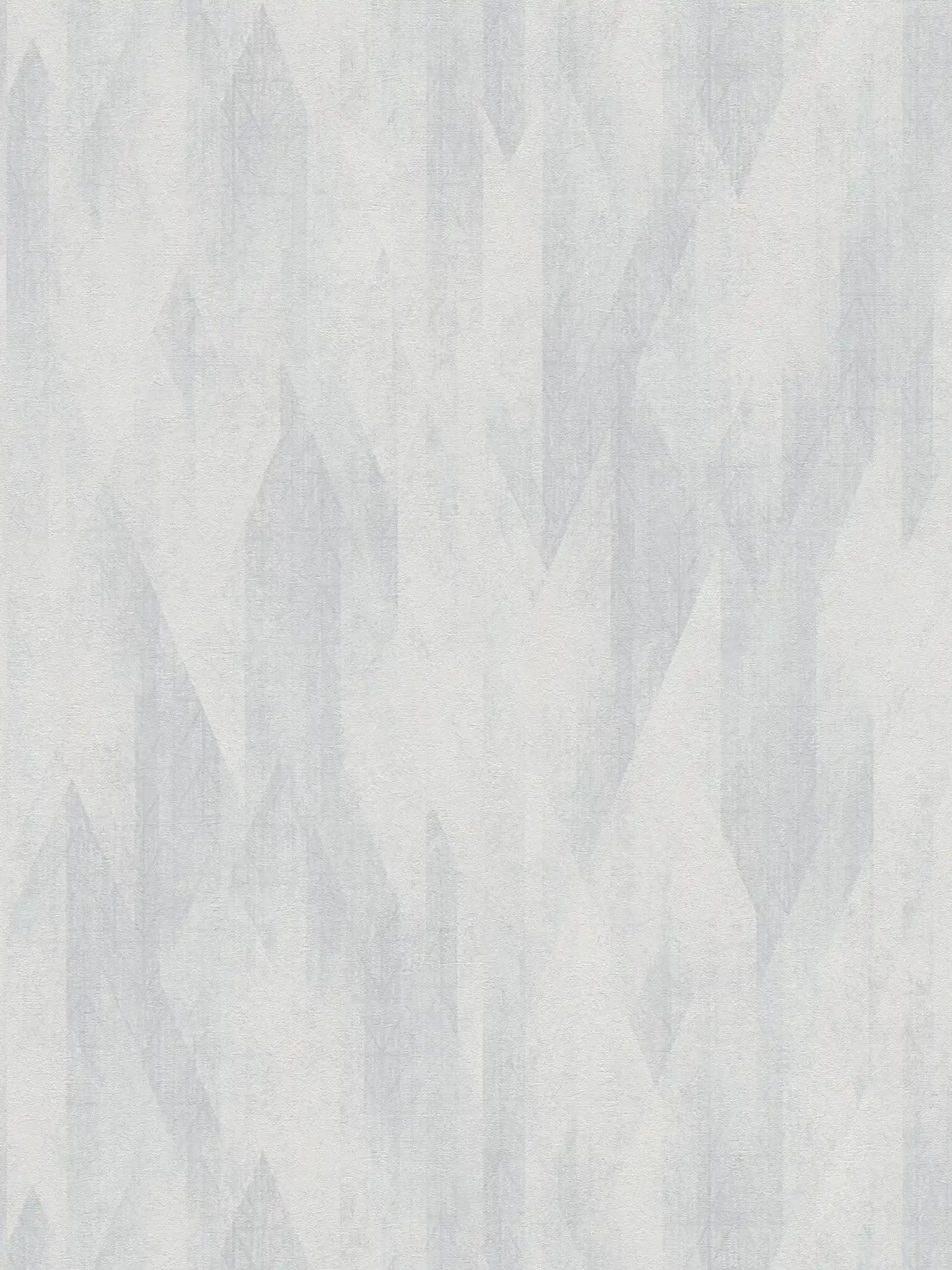 Grafische Vliestapete mit dezenten Rautenmuster – Grau, Weiß
