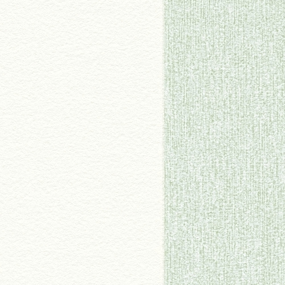             Vliestapete mit Streifen in Struktur Optik & matt – Grün, Weiß
        